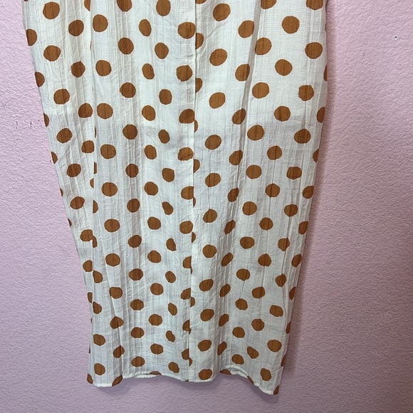Mango Polka-Dot Pleated Skirt. Size M - Picture 10 of 11